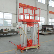 aluminum movable platform ladder lift/hydraulic table lift /skylift